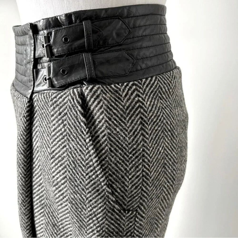 Vintage Wayne Clark Virgin Wool Wrap Skirt - Picture 5 of 10
